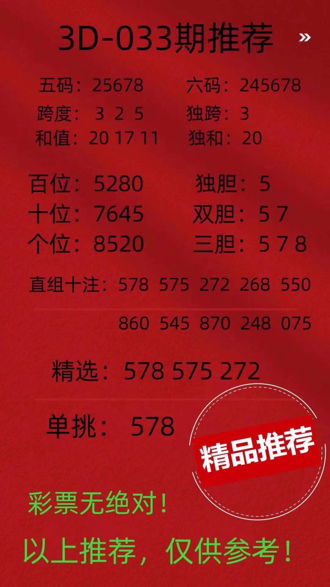 排三试机号，今晚的数字谜题