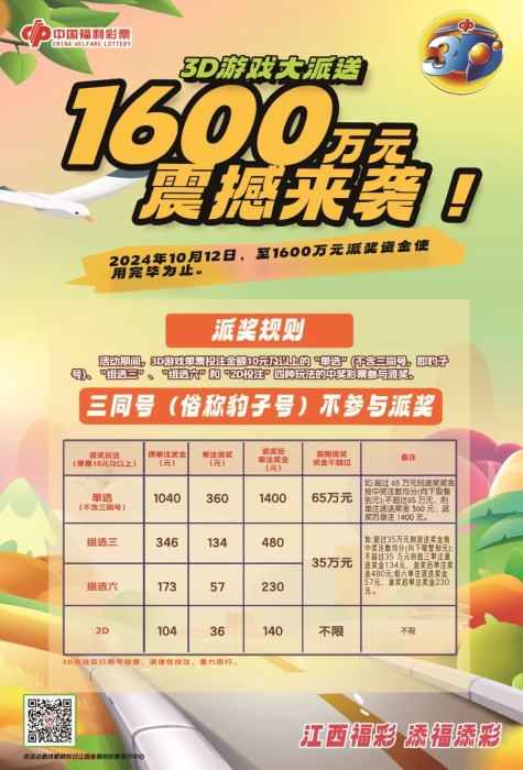 福彩3D通选，揭秘中奖规则与奖金分配