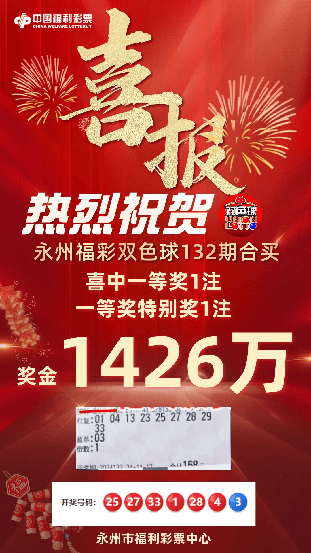福利彩票双色球复式表，理性投注，乐享其中